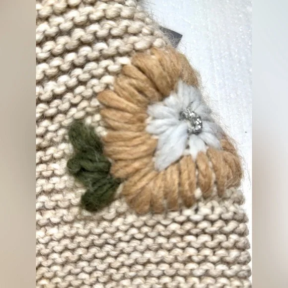Gelso Bianco Knit Beanie with FUR Pom Pom Italy  display picture 1